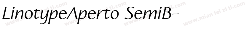 LinotypeAperto SemiB字体转换